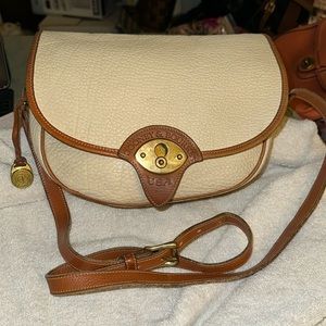 Vintage Dooney & Bourke Leather Calvary Trooper Crossbody Purse Handbag (S)
